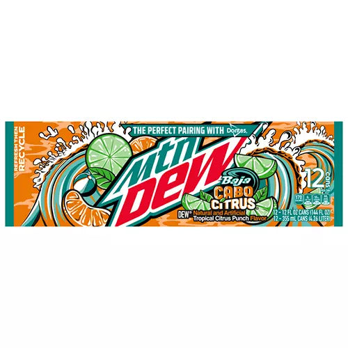 Mountain Dew Baja Cabo Citrus 355ml (Sweet Things)