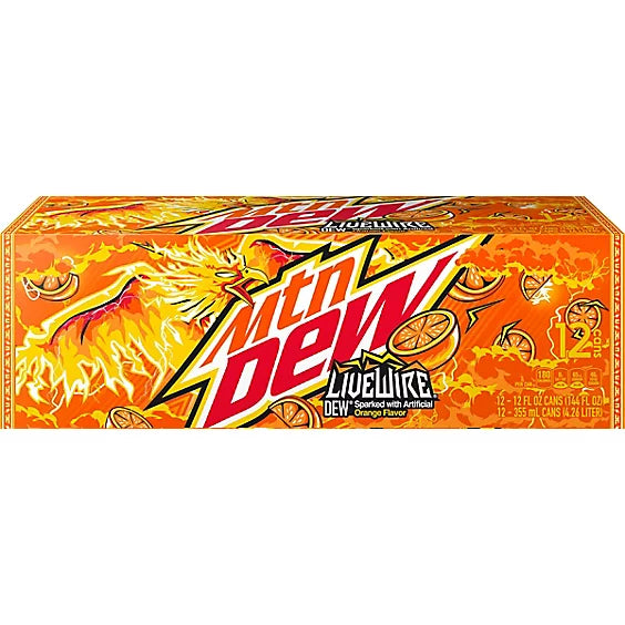 Mountain Dew Orange LiveWire (12 x 355ml) (Sweet Things)