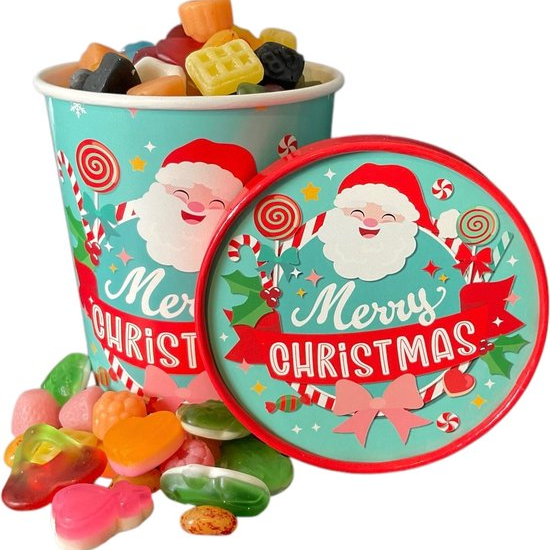 Merry Christmas Candy Bucket (Sweet Things)