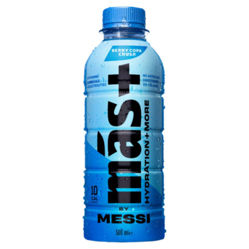 MAS+ by Messi Hydration Drink – Berry Copa Crush 500ml (Sweet Things)