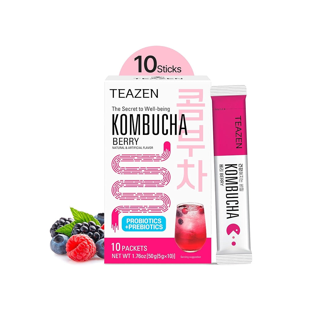 Kombucha Berry – Tasty & Fizzy Healthy Tea - 10 bags (Sweet Things)
