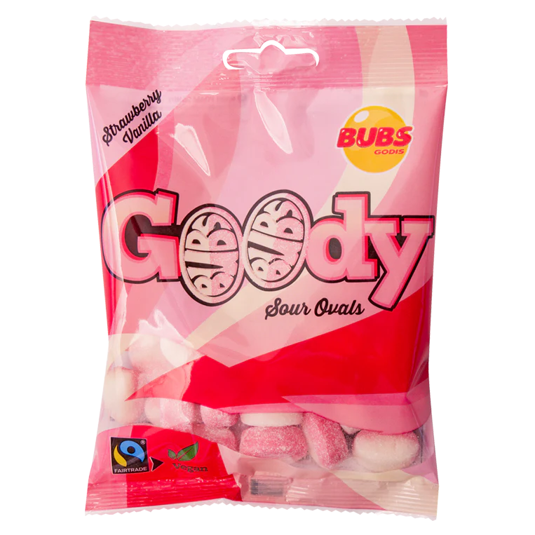 Bubs Goody Ovals Sour Strawberry/Vanilla (Sweet Things)