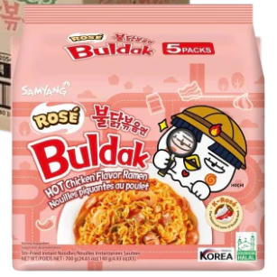 Samyang Buldak Rosé Hot Chicken Flavor Ramen (5pack x 140gr) (Sweet Things)
