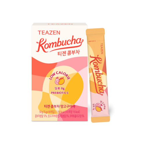Kombucha Mango Guave – Tasty & Fizzy Healthy Tea - 10 bags- (Sweet Things)