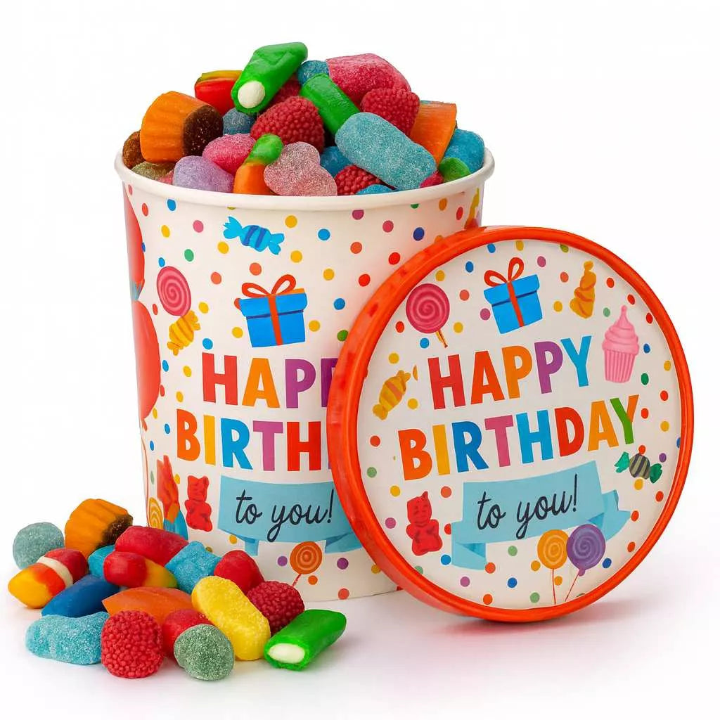 Happy Birthday Candy Bucket (Sweet Things)