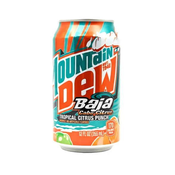 Mountain Dew Baja Cabo Citrus 355ml (Sweet Things)