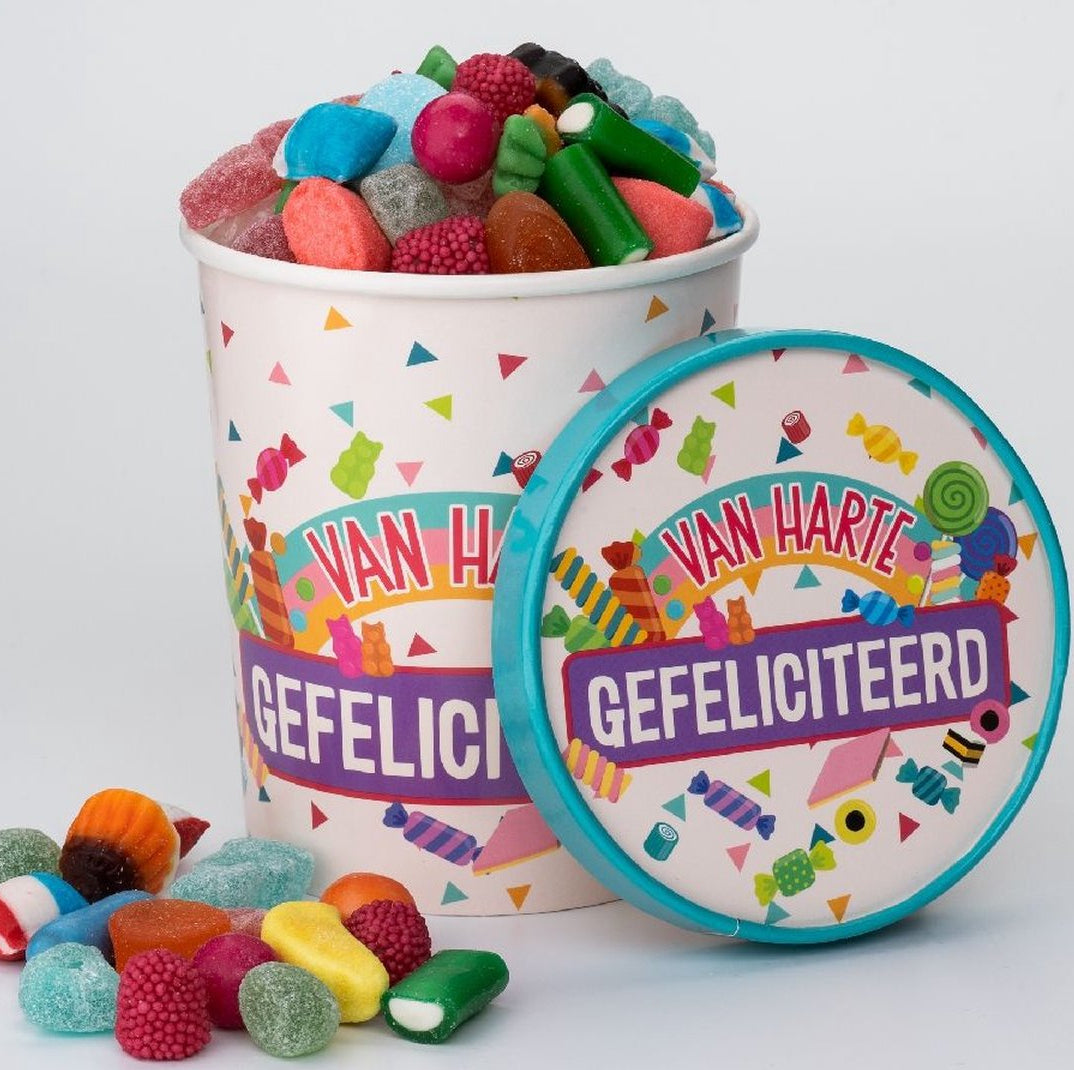 Gefeliciteerd - Candy Bucket (Sweet Things)
