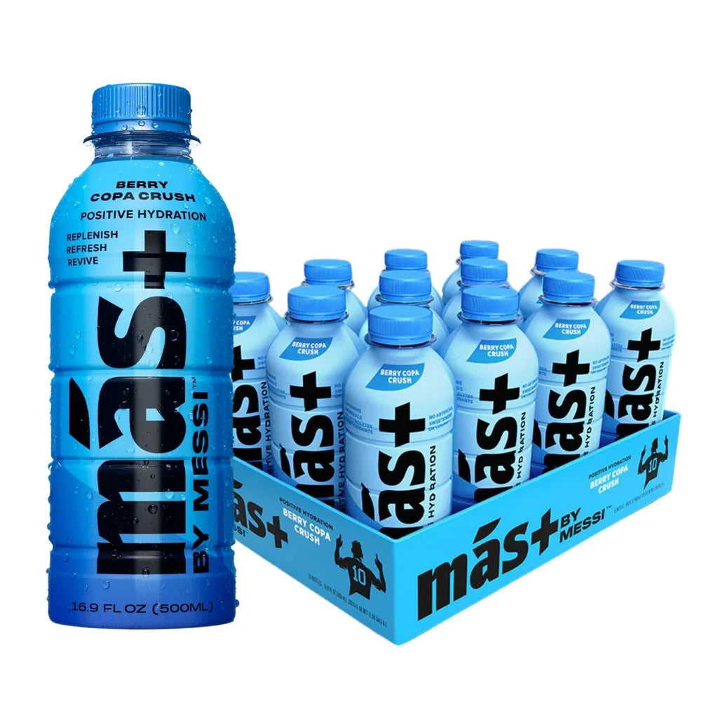 MAS+ by Messi Hydration Drink – Berry Copa Crush 500ml (Sweet Things)