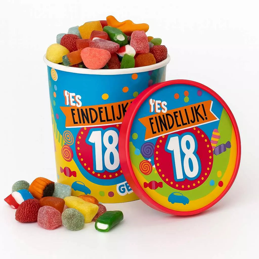 18-jaar candy bucket (Sweet Things)