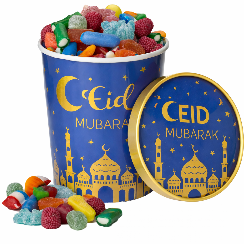 Eid Mubarak Snoeppot – Gevuld met 100% Halal Snoep (Sweet Things)