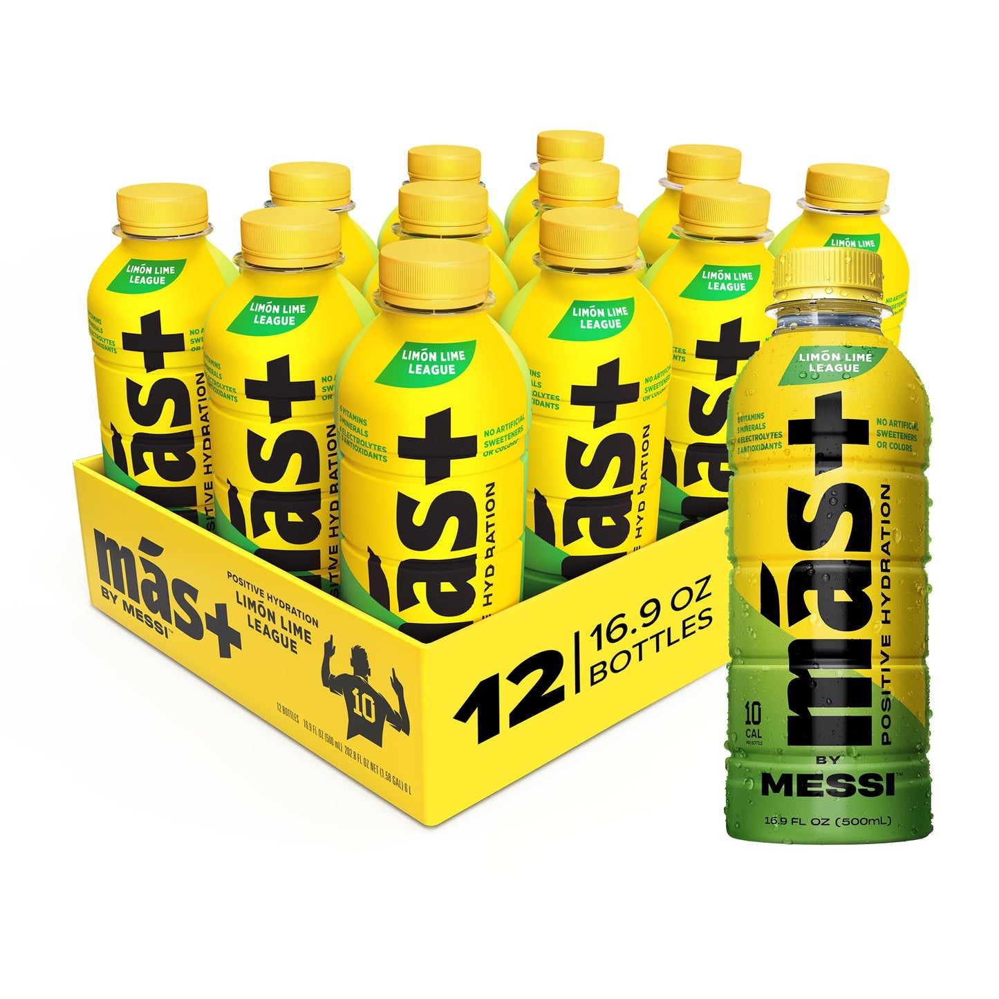 MAS+ by Messi Hydration Drink – Limón Lime 500ml (Sweet Things)