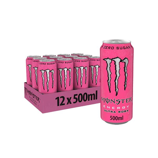 Monster Energy Ultra Rosa (12 x 500 ml) (Sweet Things)