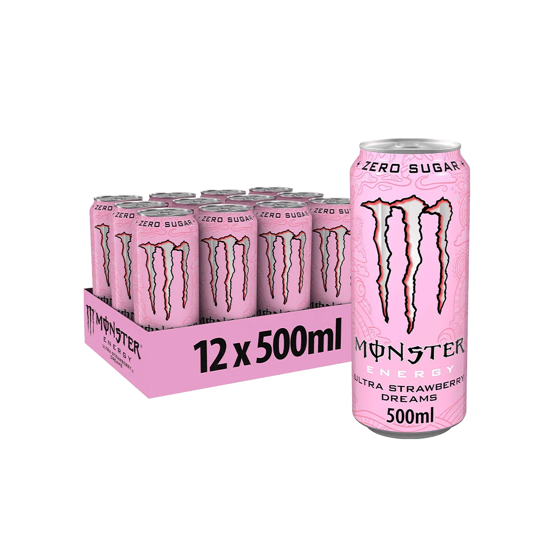 Monster Energy Ultra Strawberry Dreams (12 x 500 ml) (Sweet Things)