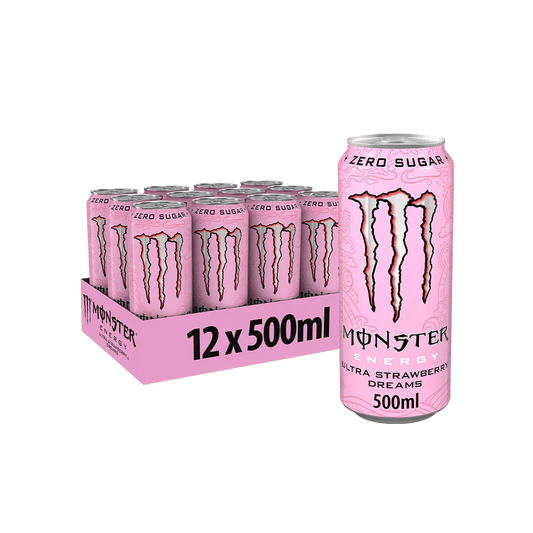 Monster Energy Ultra Strawberry Dreams (12 x 500 ml) (Sweet Things)