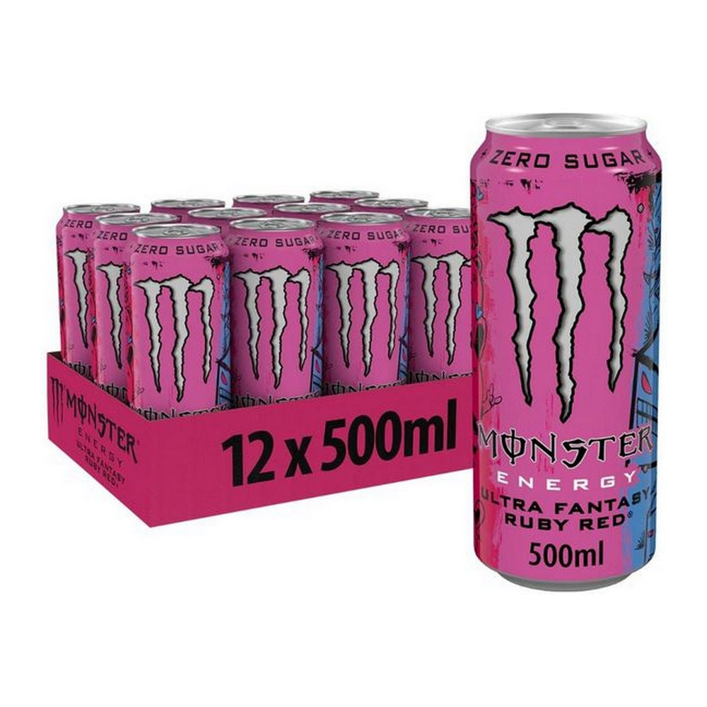 Monster Energy Ultra Fantasy Ruby Red (12 x 500 ml) (Sweet Things)