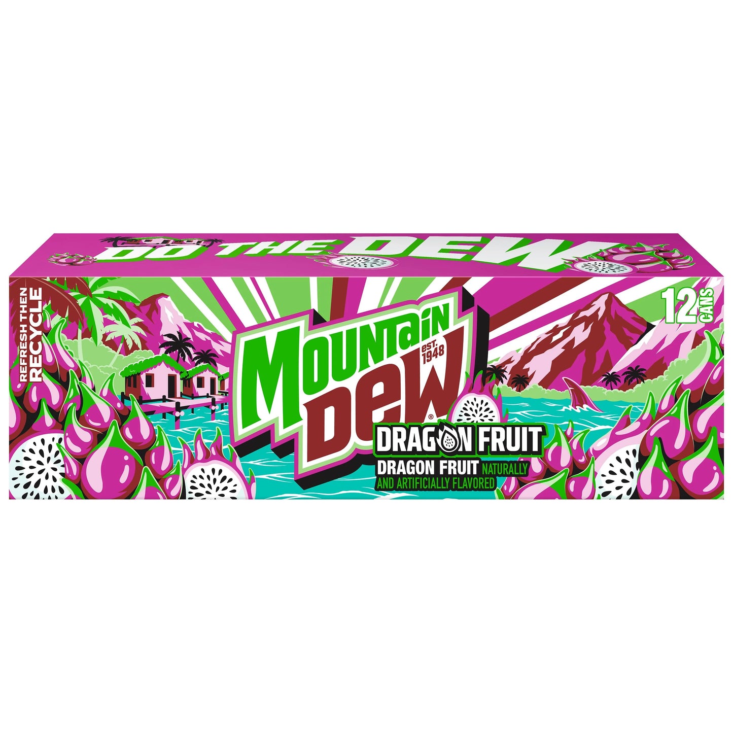 Mountain Dew Dragon Fruit (12 x 355ml) (Sweet Things)